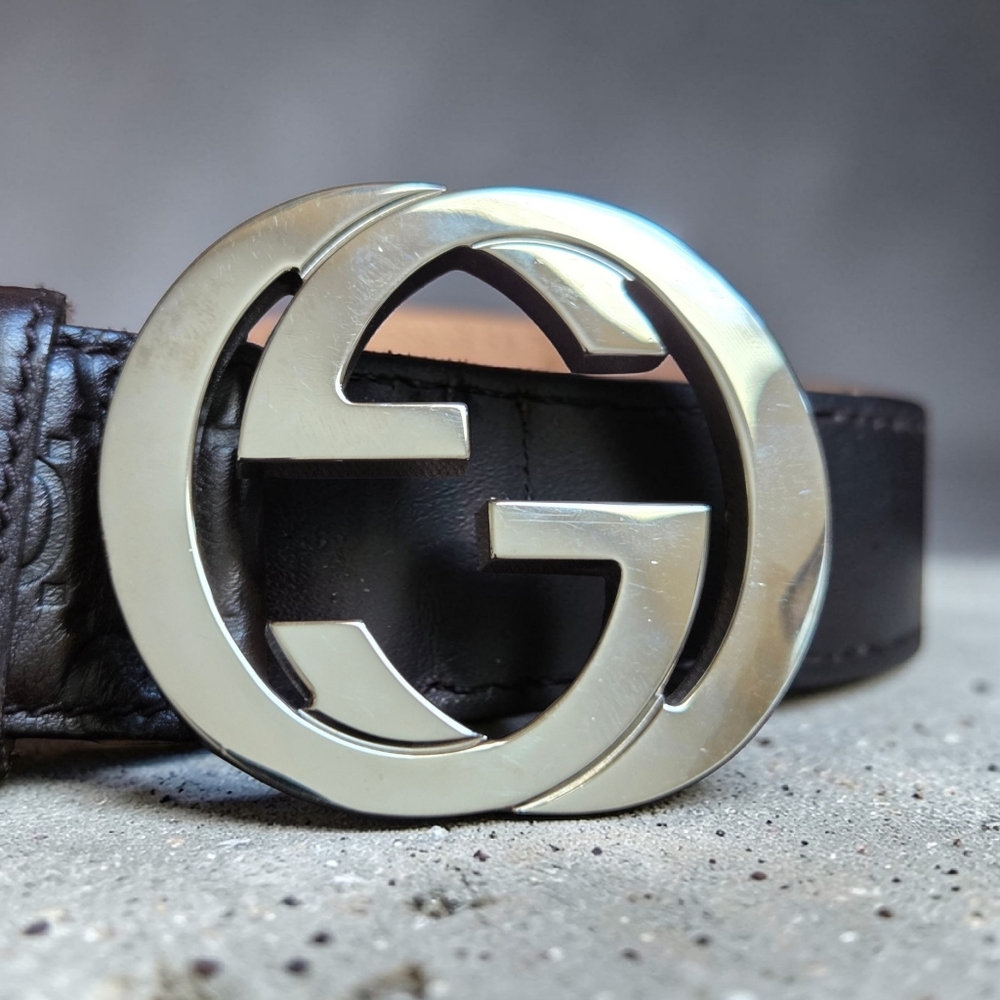 Authentic Brown Gucci Guccissima leather Belt - Picture 6 of 6
